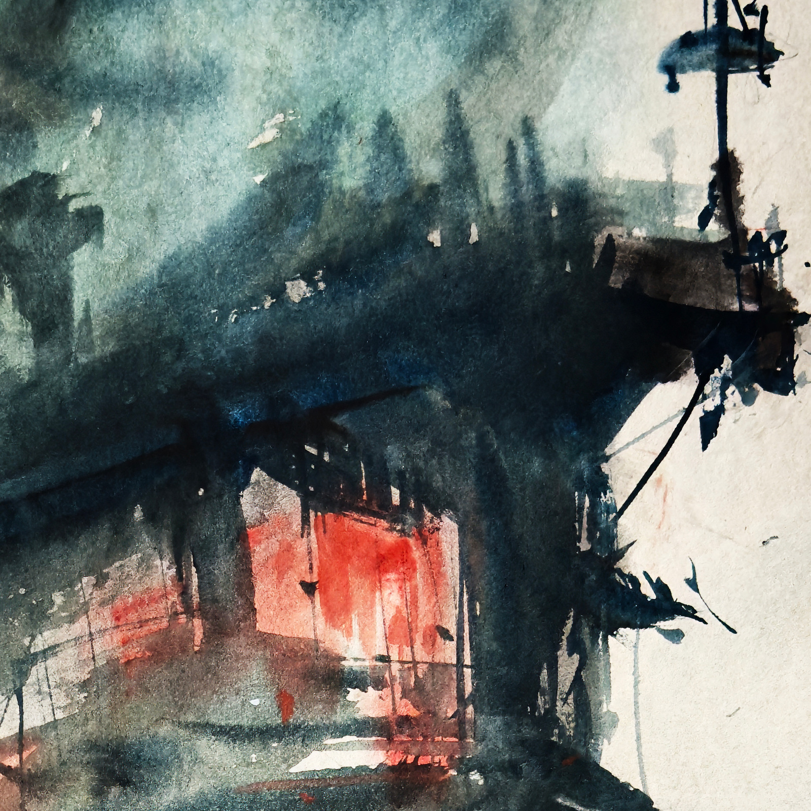 Lantern in the Mist — detail 1