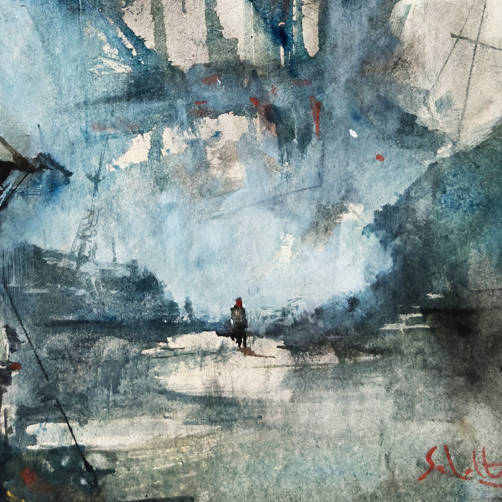 Lantern in the Mist — detail 3