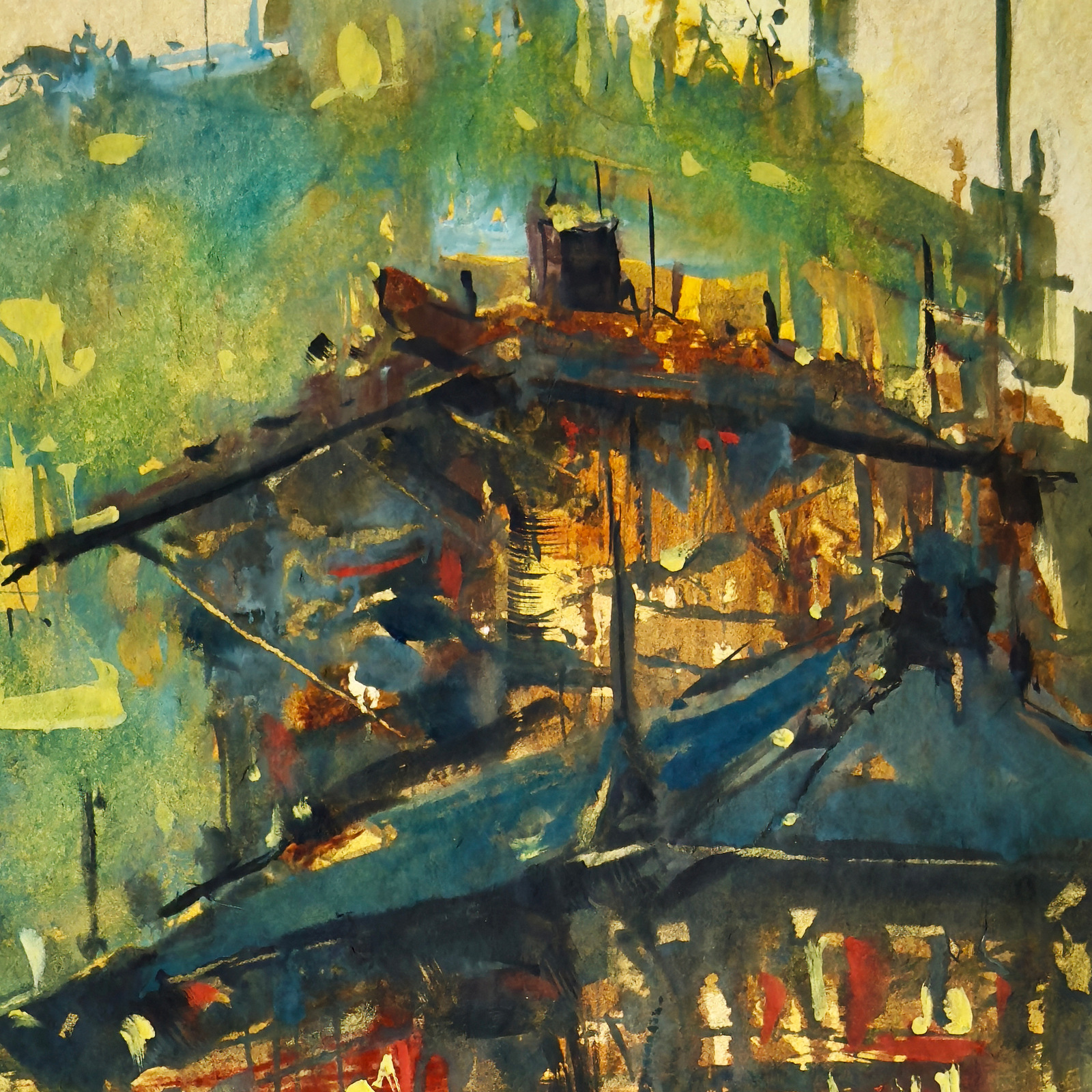 Pilgrim to the Floating Quarter — detail 1