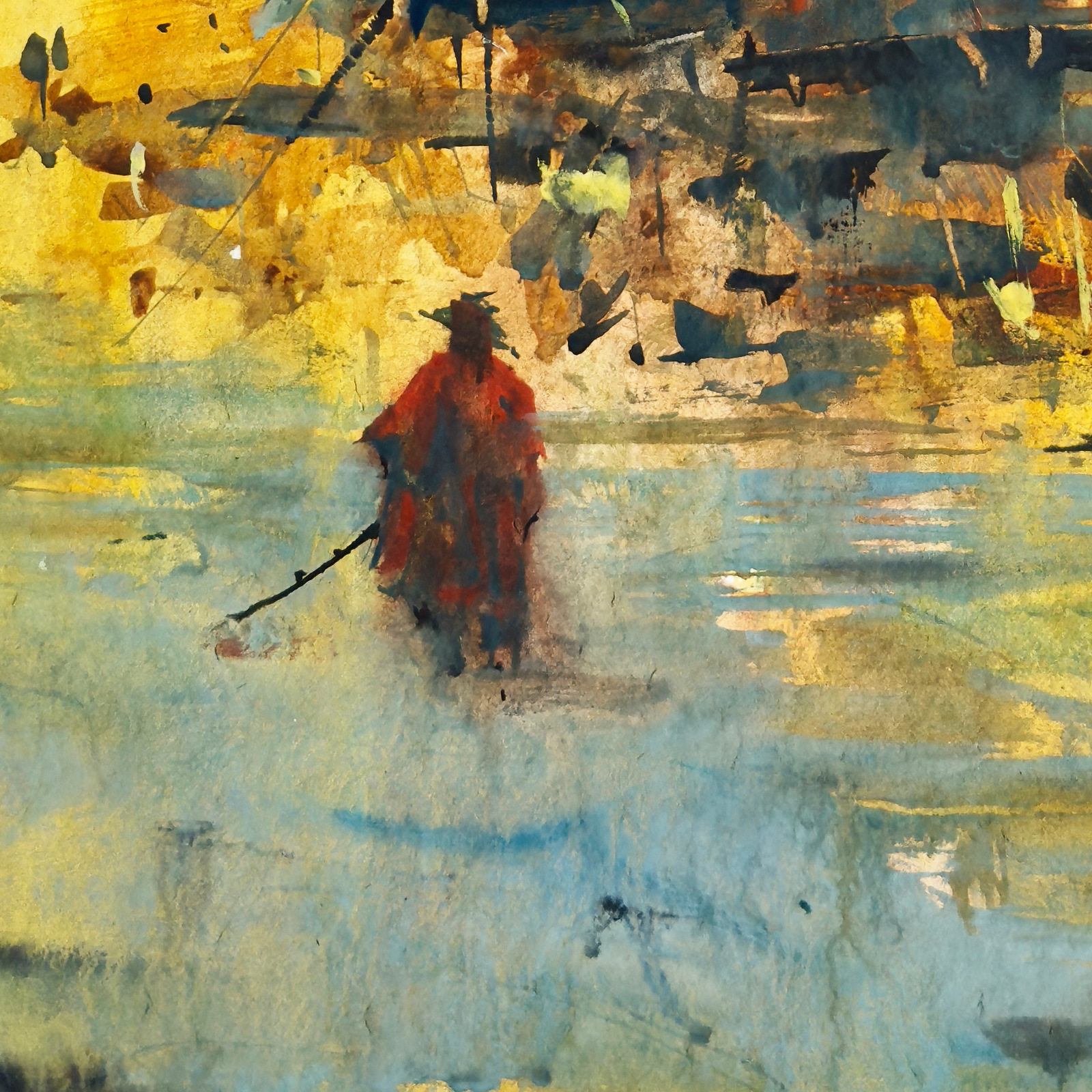 Pilgrim to the Floating Quarter — detail 3
